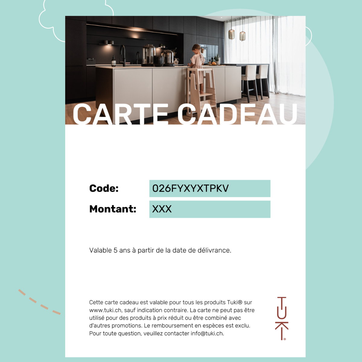 Carte Cadeau à imprimer à la maison